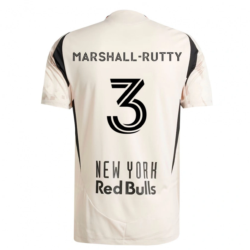 Danxen Homem Camisola Jahkeele Marshall-Rutty #3 Branco Off-Red Preto Alternativa 2026/27 Camisa