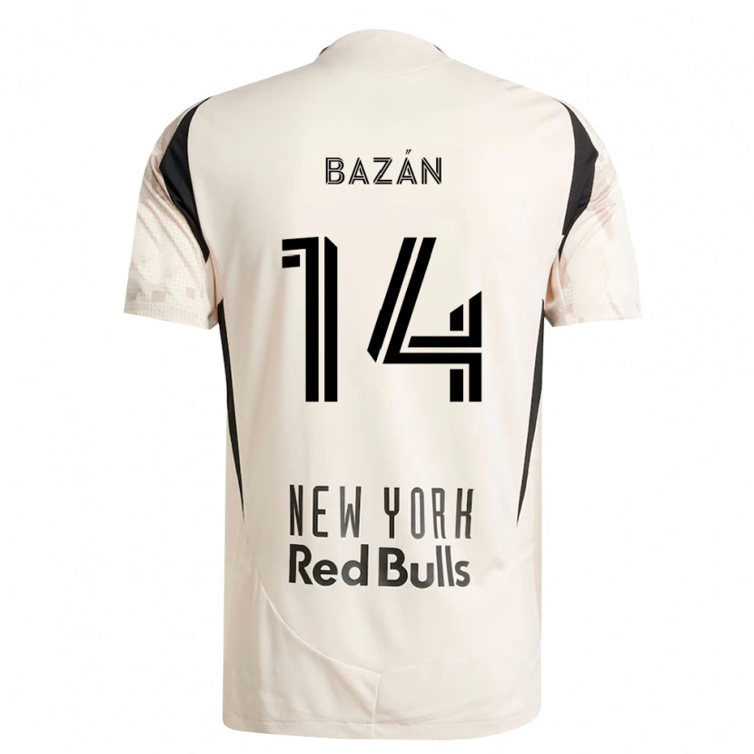 Danxen Homem Camisola Julián Bazán #14 Branco Off-Red Preto Alternativa 2026/27 Camisa