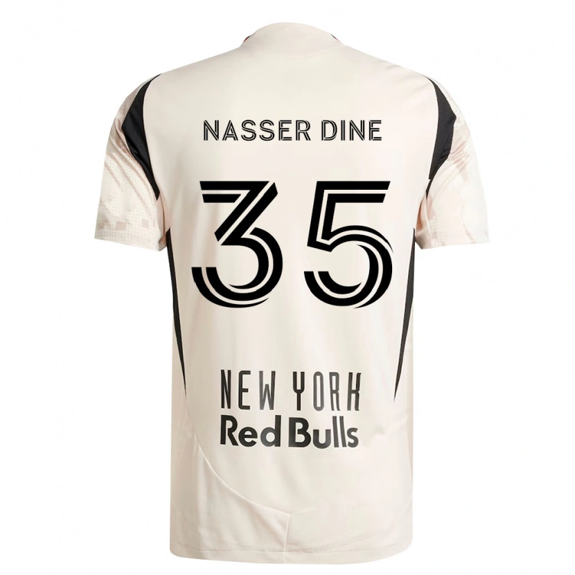 Danxen Homem Camisola Abdellahi Nasser Dine #35 Branco Off-Red Preto Alternativa 2026/27 Camisa