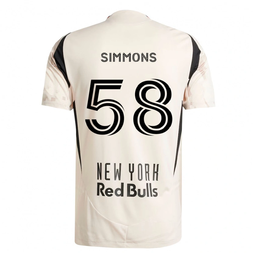 Danxen Homem Camisola Caleb Simmons #58 Branco Off-Red Preto Alternativa 2026/27 Camisa
