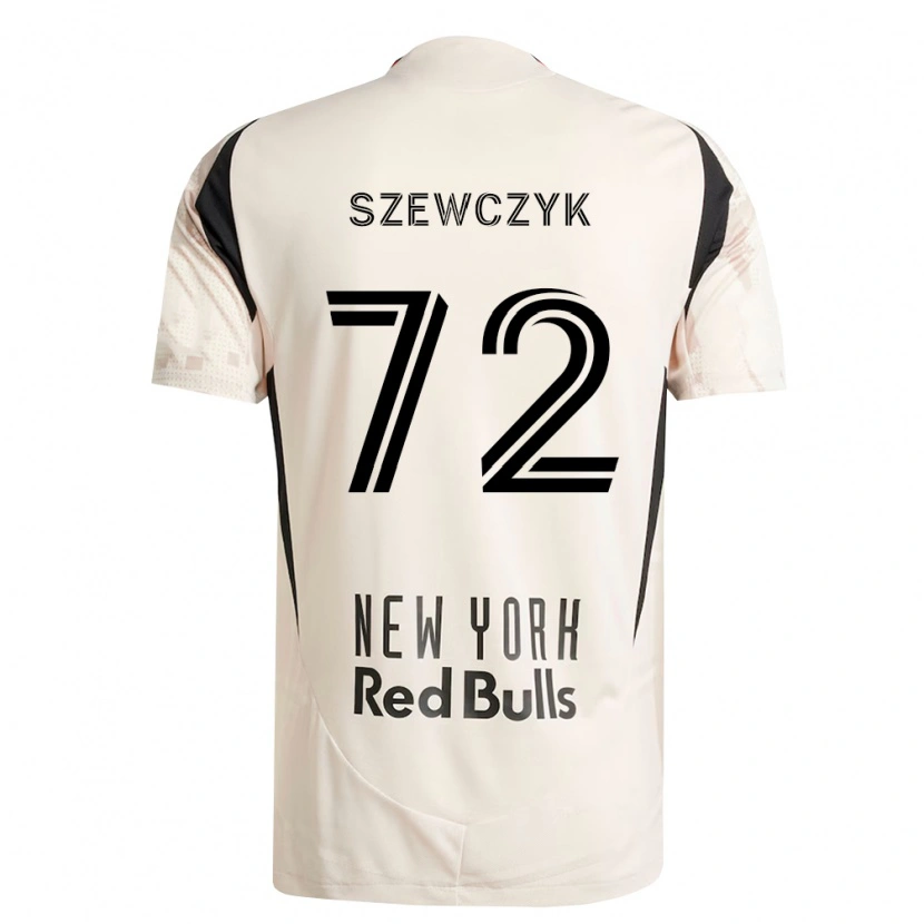 Danxen Homem Camisola Tobias Szewczyk #72 Branco Off-Red Preto Alternativa 2026/27 Camisa
