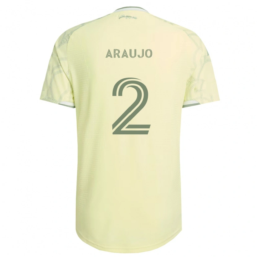 Danxen Homem Camisola Miguel Araujo #2 Bege Branco Alternativa 2026/27 Camisa