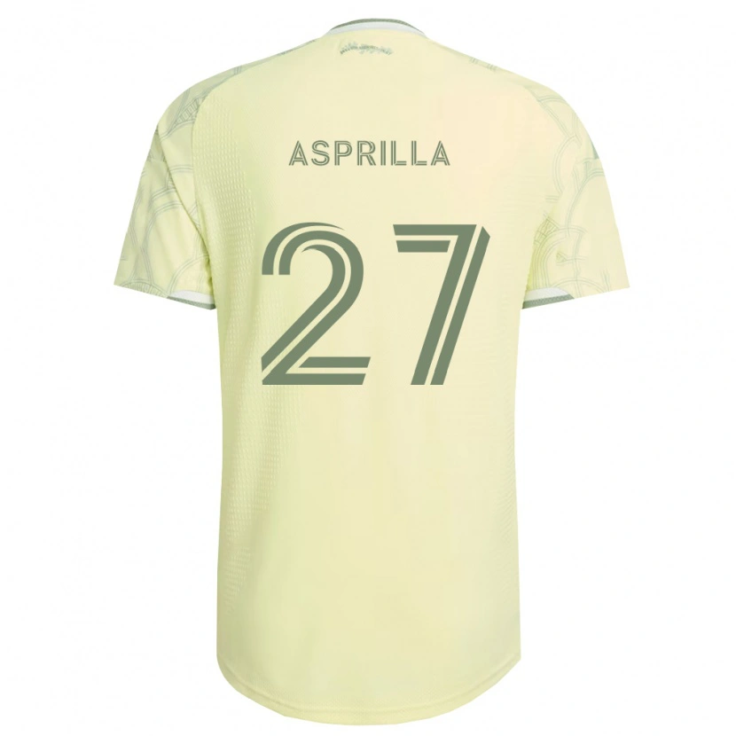 Danxen Homem Camisola Dairon Asprilla #27 Bege Branco Alternativa 2026/27 Camisa