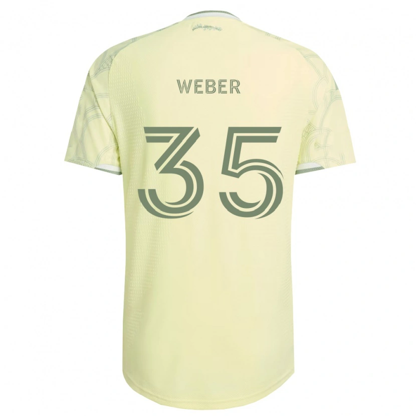 Danxen Homem Camisola Tristan Weber #35 Bege Branco Alternativa 2026/27 Camisa