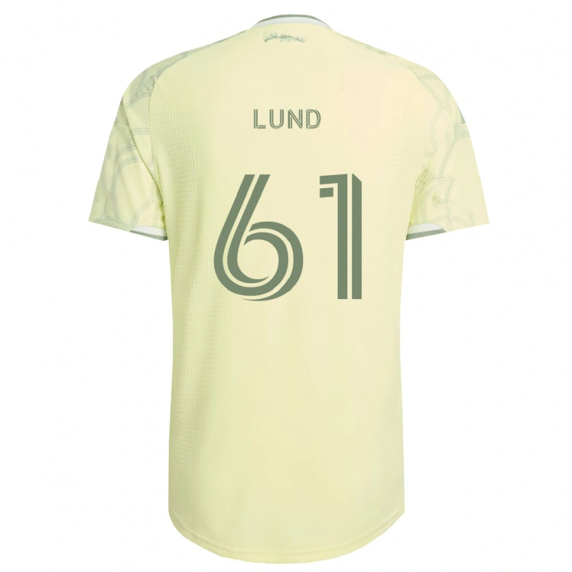 Danxen Homem Camisola Nicklas Lund #61 Bege Branco Alternativa 2026/27 Camisa