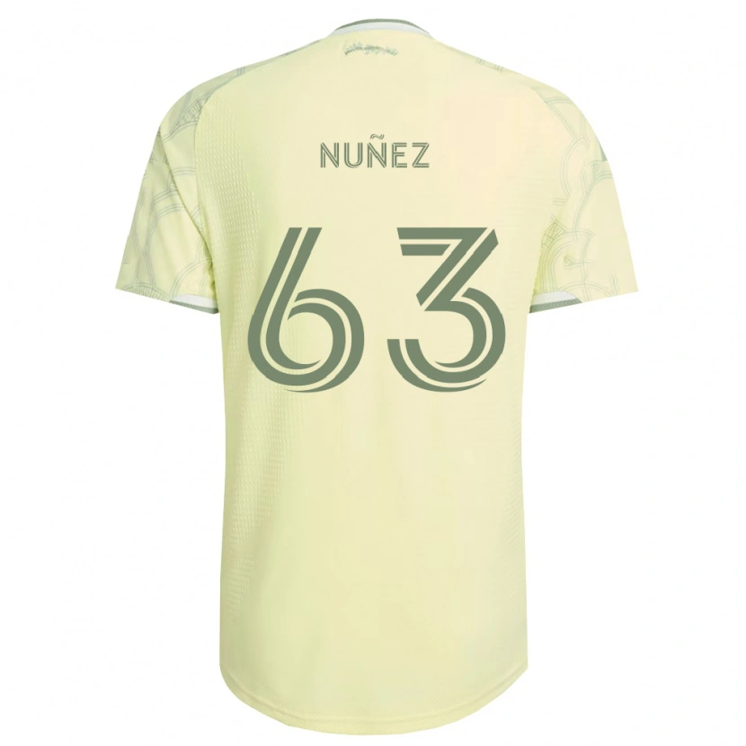 Danxen Homem Camisola Daniel Núñez #63 Bege Branco Alternativa 2026/27 Camisa