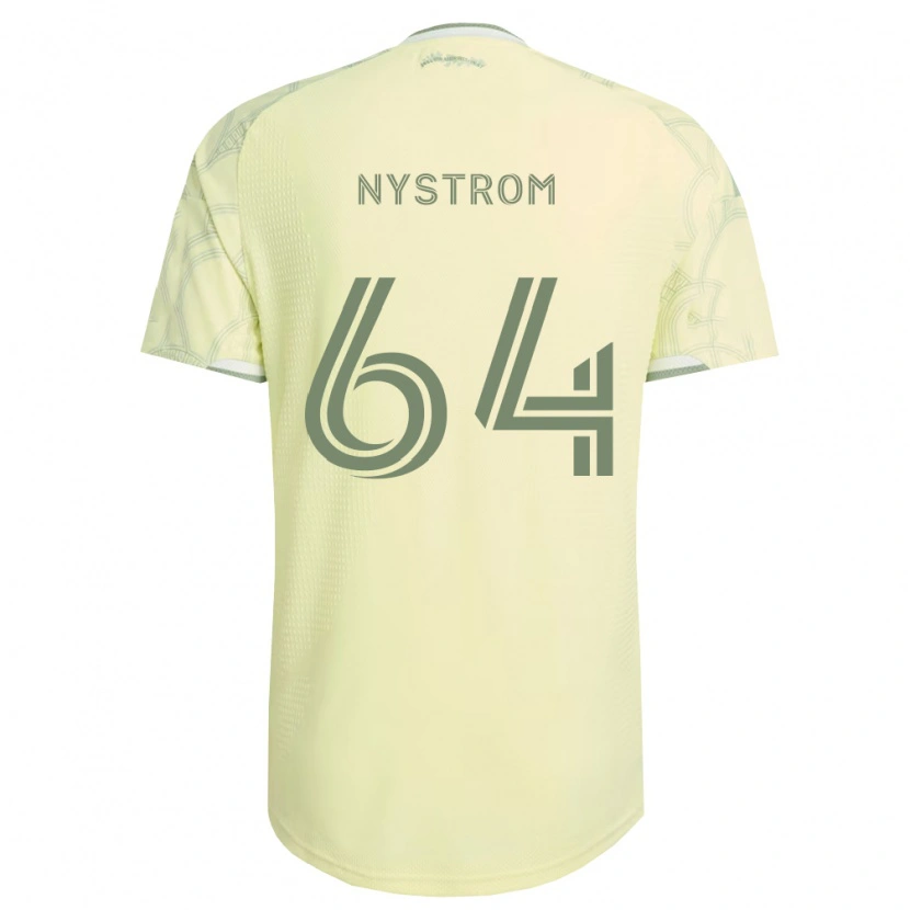 Danxen Homem Camisola August Nystrom #64 Bege Branco Alternativa 2026/27 Camisa