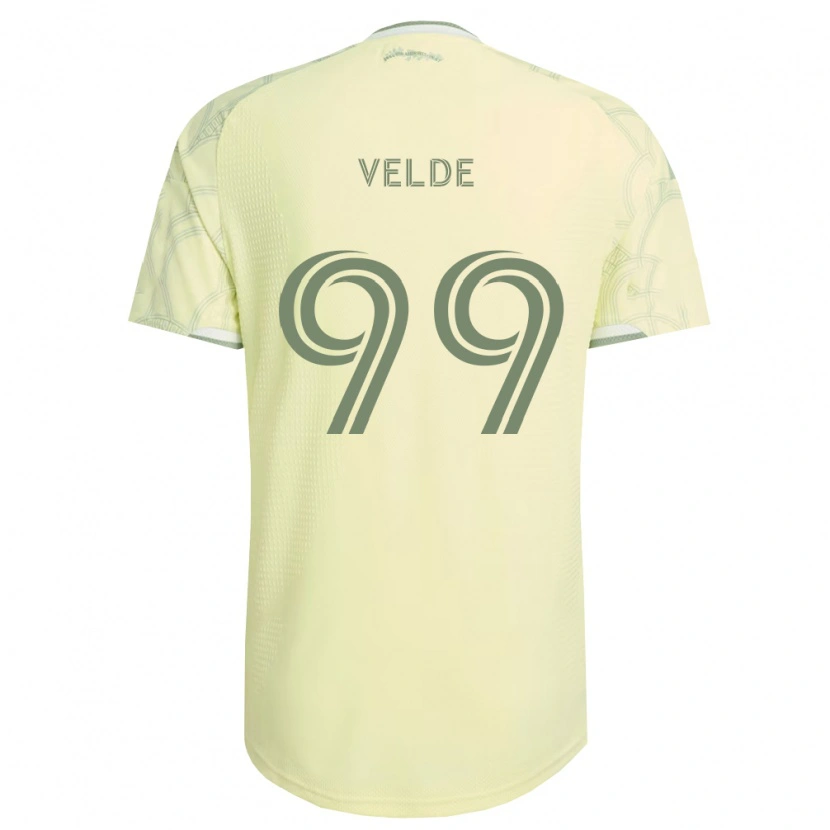Danxen Homem Camisola Kristoffer Velde #99 Bege Branco Alternativa 2026/27 Camisa
