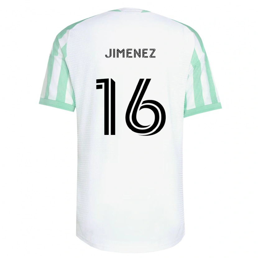 Danxen Homem Camisola Héctor Jiménez #16 Verde Claro Branco Preto Alternativa 2026/27 Camisa