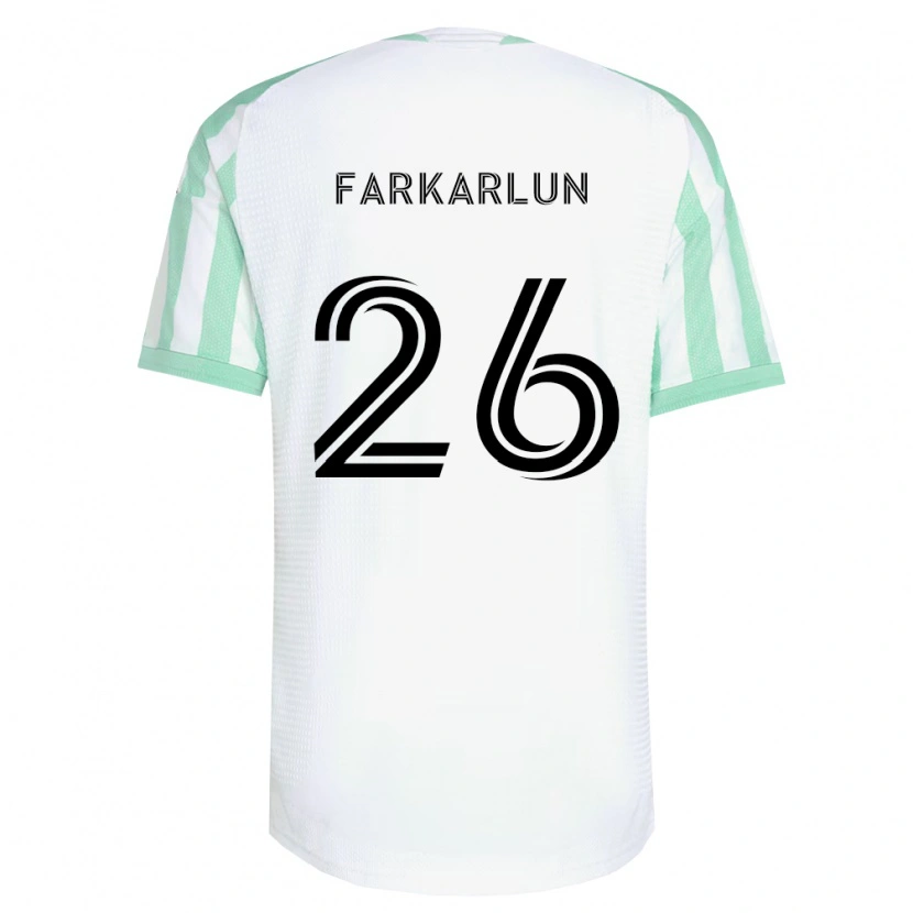 Danxen Homem Camisola Jimmy Farkarlun #26 Verde Claro Branco Preto Alternativa 2026/27 Camisa
