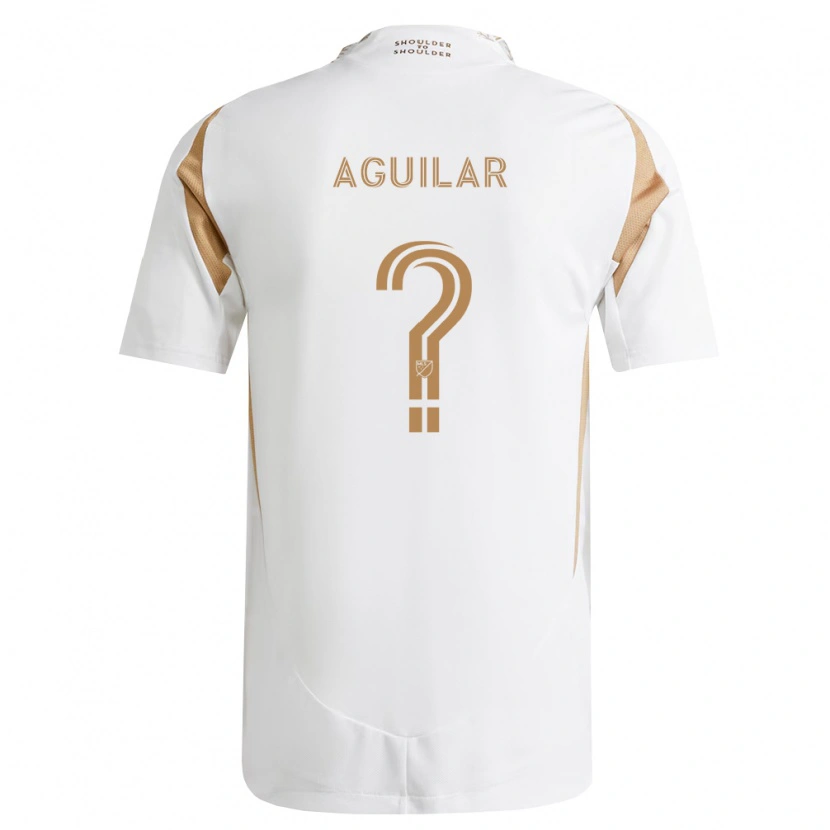 Danxen Homem Camisola Adrián Aguilar #0 Branco Marrom Alternativa 2026/27 Camisa