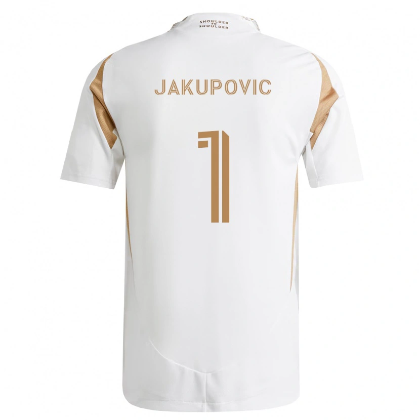 Danxen Homem Camisola Eldin Jakupovic #1 Branco Marrom Alternativa 2026/27 Camisa