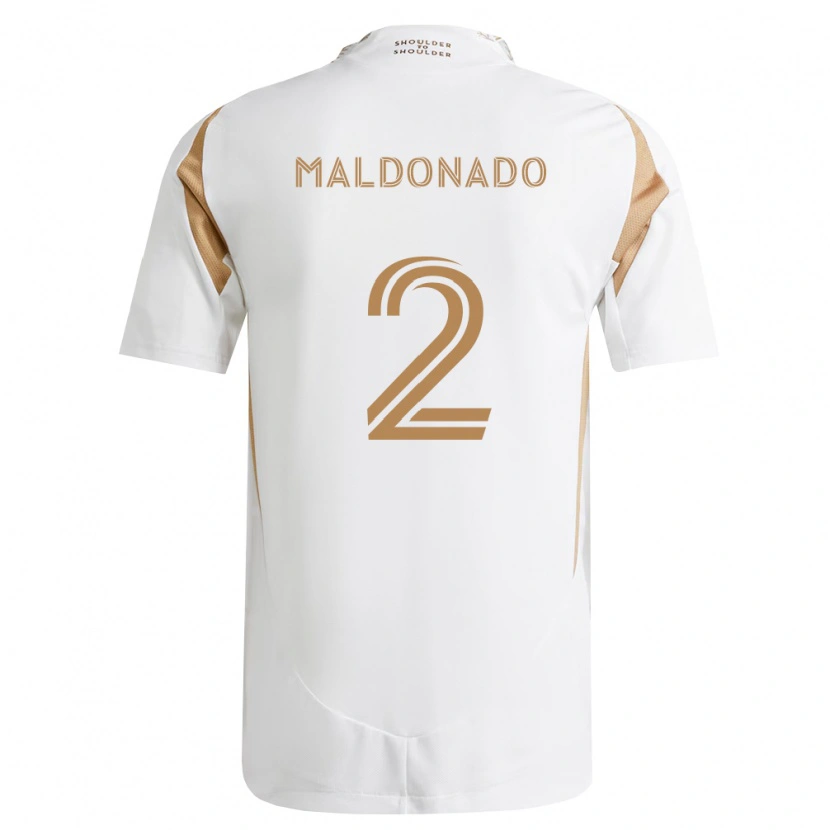 Danxen Homem Camisola Denil Maldonado #2 Branco Marrom Alternativa 2026/27 Camisa