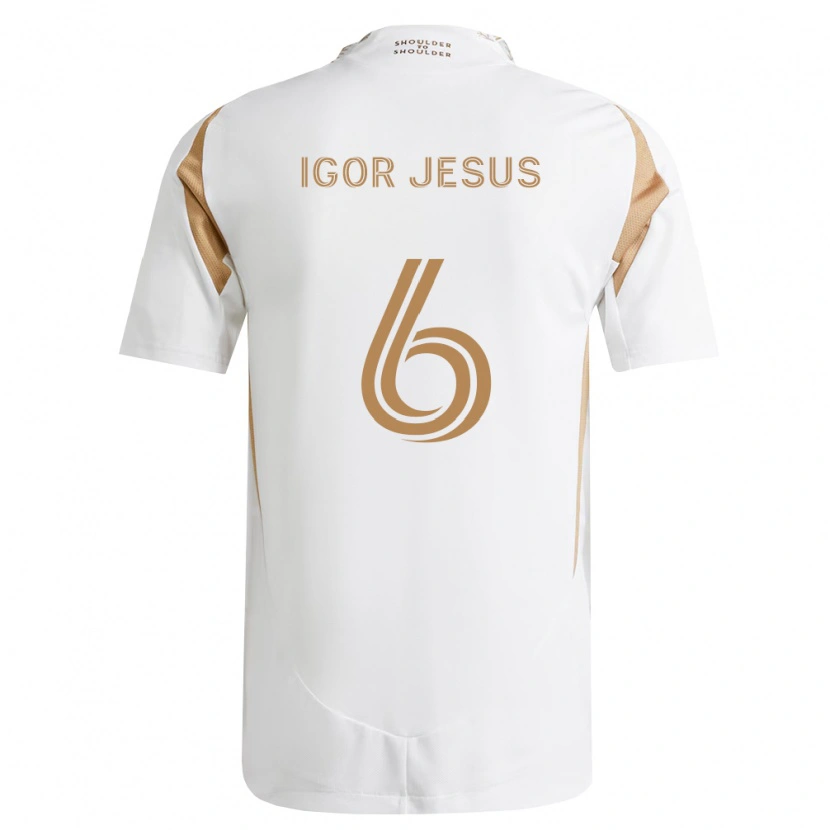 Danxen Homem Camisola Igor Jesus #6 Branco Marrom Alternativa 2026/27 Camisa