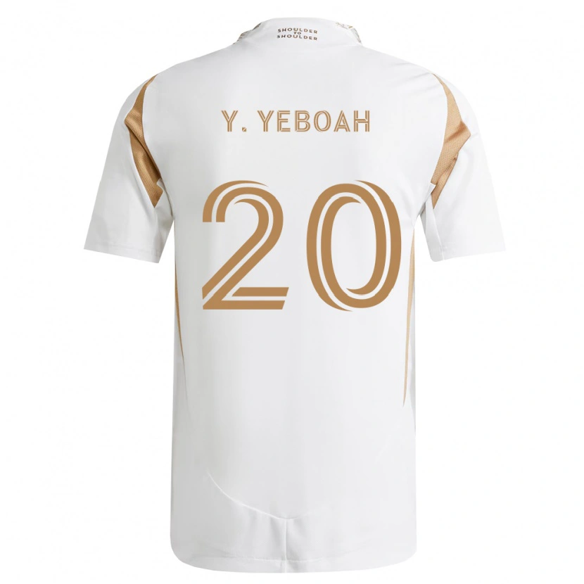 Danxen Homem Camisola Yaw Yeboah #20 Branco Marrom Alternativa 2026/27 Camisa