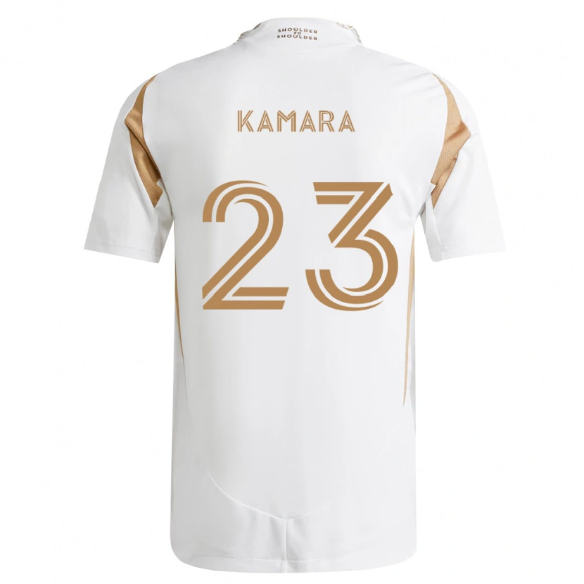 Danxen Homem Camisola Kei Kamara #23 Branco Marrom Alternativa 2026/27 Camisa