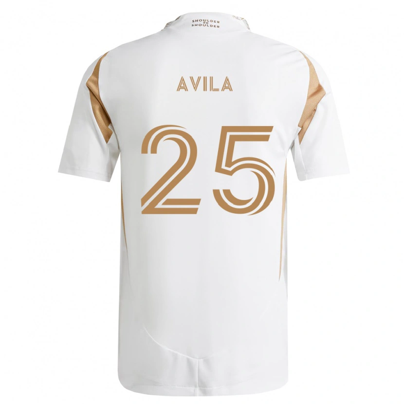 Danxen Homem Camisola Armando Avila #25 Branco Marrom Alternativa 2026/27 Camisa