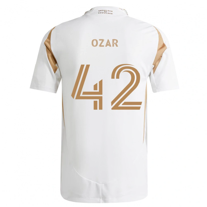 Danxen Homem Camisola Miles Ozar #42 Branco Marrom Alternativa 2026/27 Camisa
