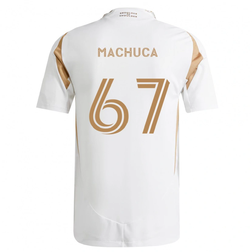 Danxen Homem Camisola Jacob Machuca #67 Branco Marrom Alternativa 2026/27 Camisa