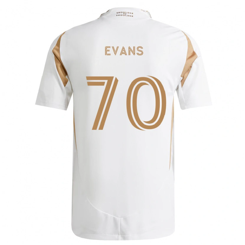 Danxen Homem Camisola Matthew Evans #70 Branco Marrom Alternativa 2026/27 Camisa