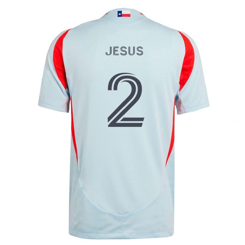 Danxen Homem Camisola Geovane Jesus #2 Cinza Escuro Branco Vermelho Alternativa 2026/27 Camisa