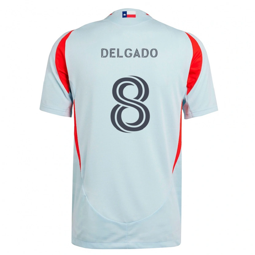 Danxen Homem Camisola Patrickson Delgado #8 Cinza Escuro Branco Vermelho Alternativa 2026/27 Camisa