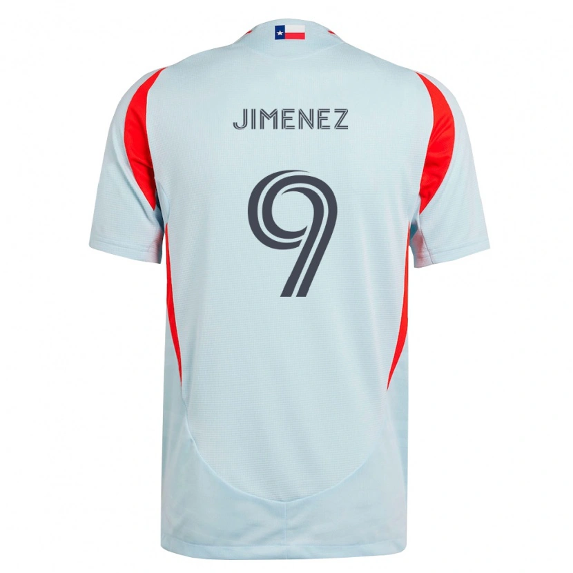 Danxen Homem Camisola Jesús Jiménez #9 Cinza Escuro Branco Vermelho Alternativa 2026/27 Camisa