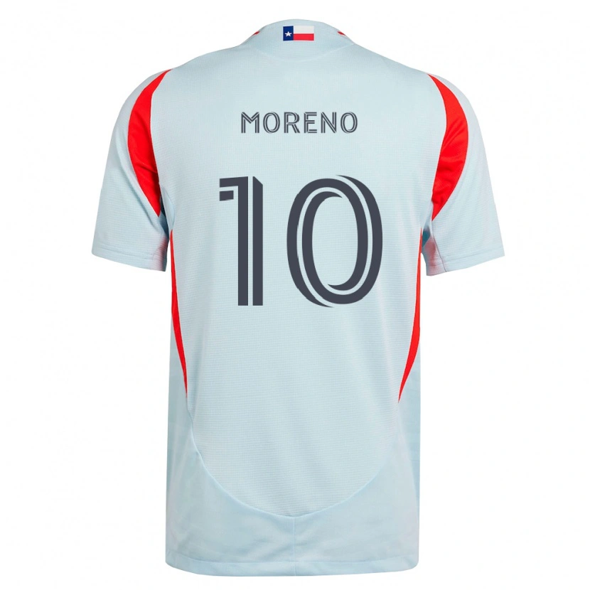 Danxen Homem Camisola Santiago Moreno #10 Cinza Escuro Branco Vermelho Alternativa 2026/27 Camisa