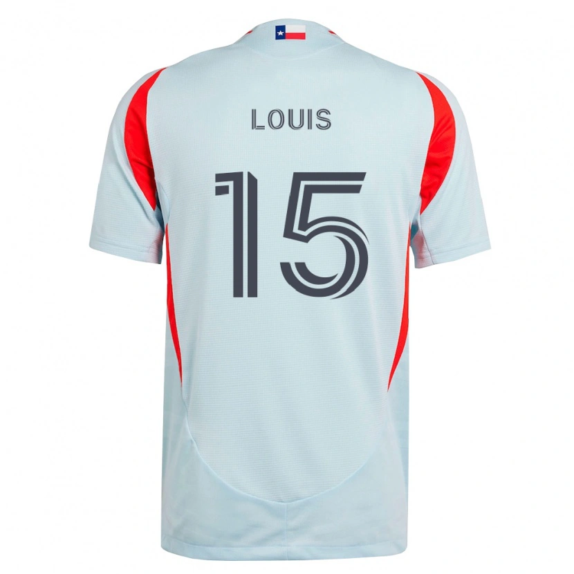 Danxen Homem Camisola Ricky Louis #15 Cinza Escuro Branco Vermelho Alternativa 2026/27 Camisa