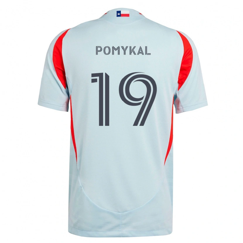 Danxen Homem Camisola Paxton Pomykal #19 Cinza Escuro Branco Vermelho Alternativa 2026/27 Camisa