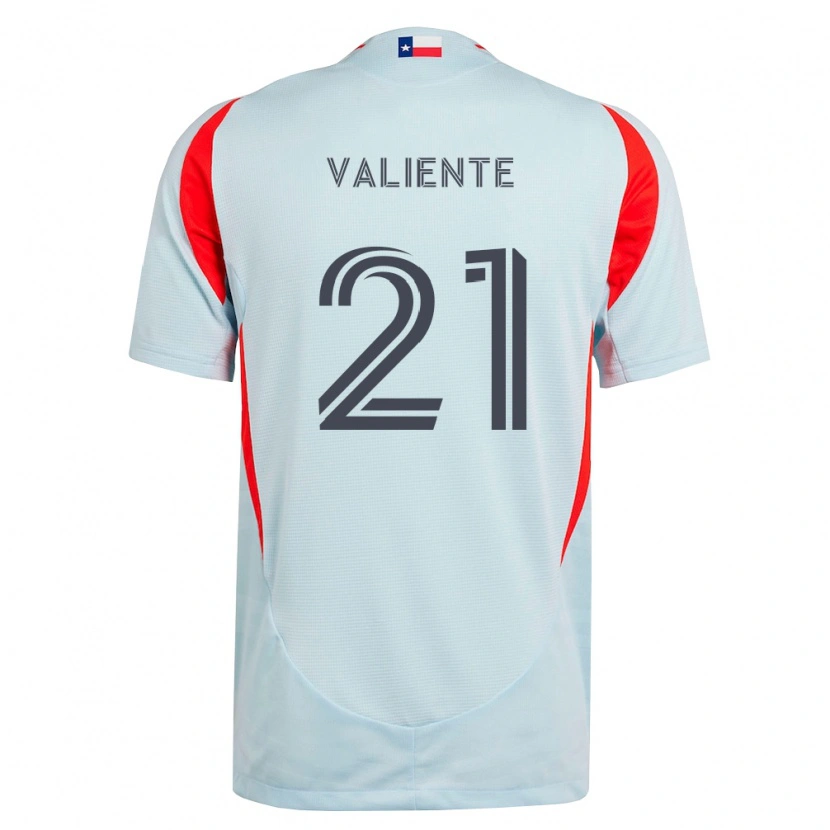 Danxen Homem Camisola Joaquín Valiente #21 Cinza Escuro Branco Vermelho Alternativa 2026/27 Camisa