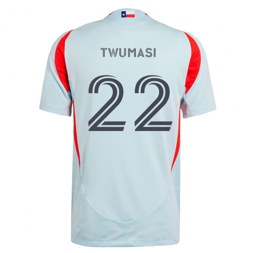 Danxen Homem Camisola Ema Twumasi #22 Cinza Escuro Branco Vermelho Alternativa 2026/27 Camisa
