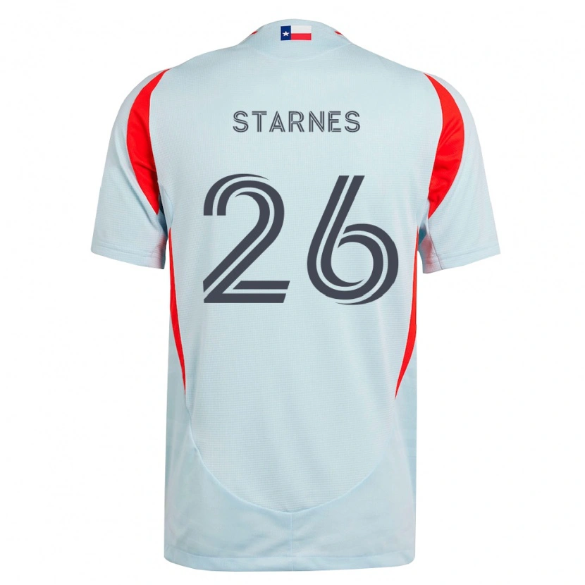 Danxen Homem Camisola Slade Starnes #26 Cinza Escuro Branco Vermelho Alternativa 2026/27 Camisa