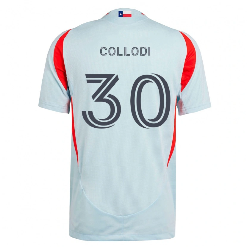 Danxen Homem Camisola Michael Collodi #30 Cinza Escuro Branco Vermelho Alternativa 2026/27 Camisa