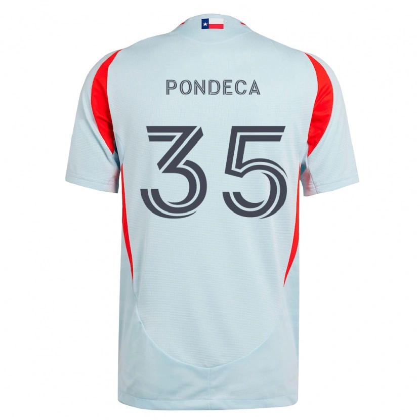 Danxen Homem Camisola Tomas Pondeca #35 Cinza Escuro Branco Vermelho Alternativa 2026/27 Camisa