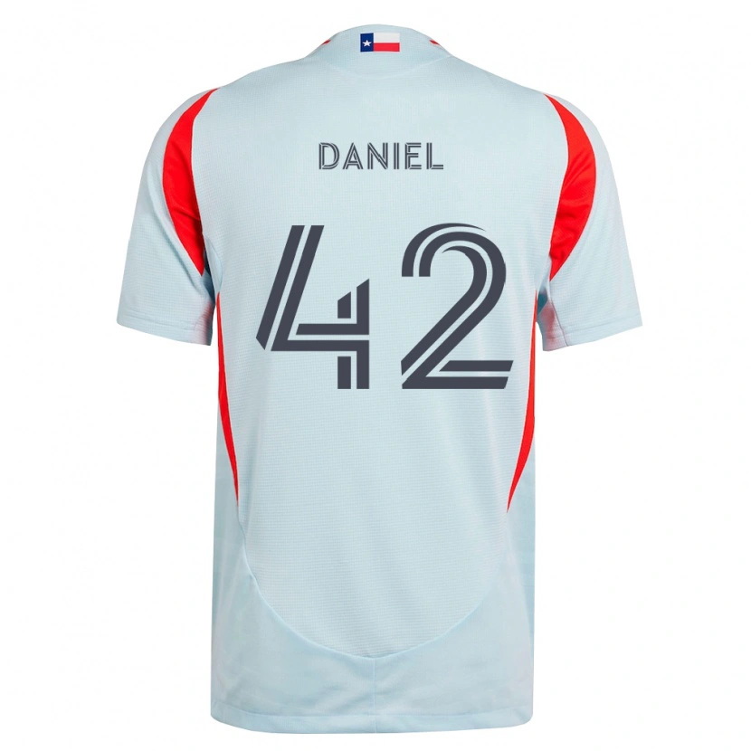 Danxen Homem Camisola Daniel De Sousa Britto #42 Cinza Escuro Branco Vermelho Alternativa 2026/27 Camisa