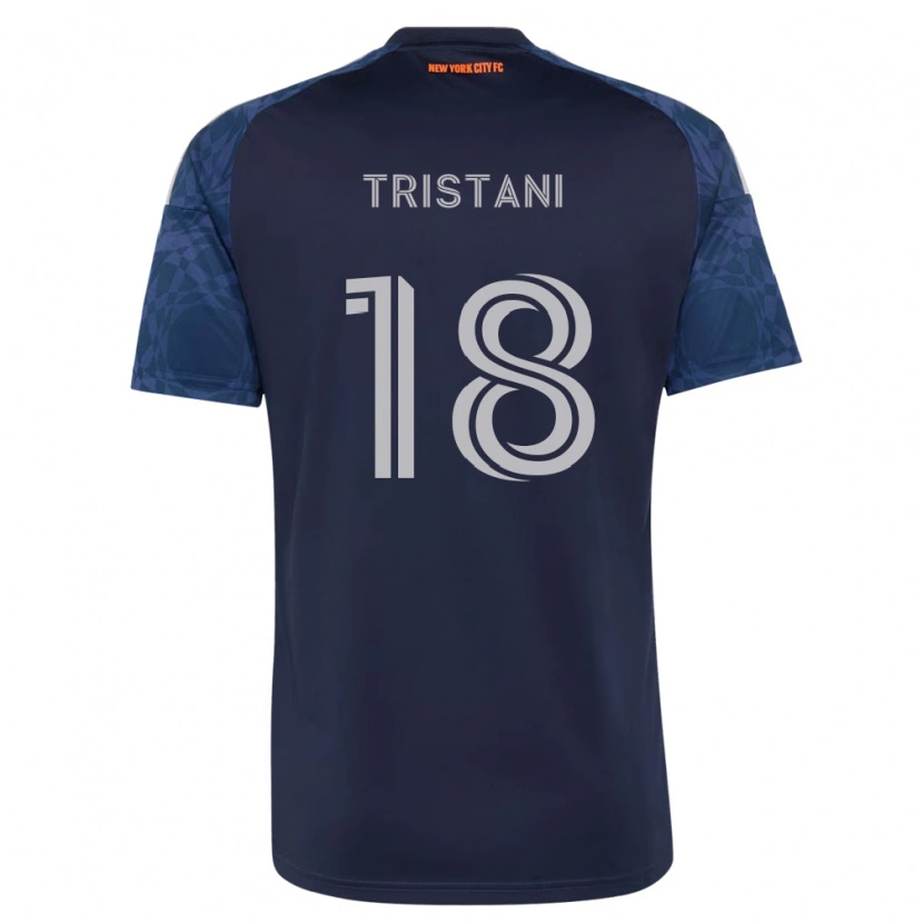 Danxen Homem Camisola Cosimo Tristani #18 Azul Profundo Branco Alternativa 2026/27 Camisa