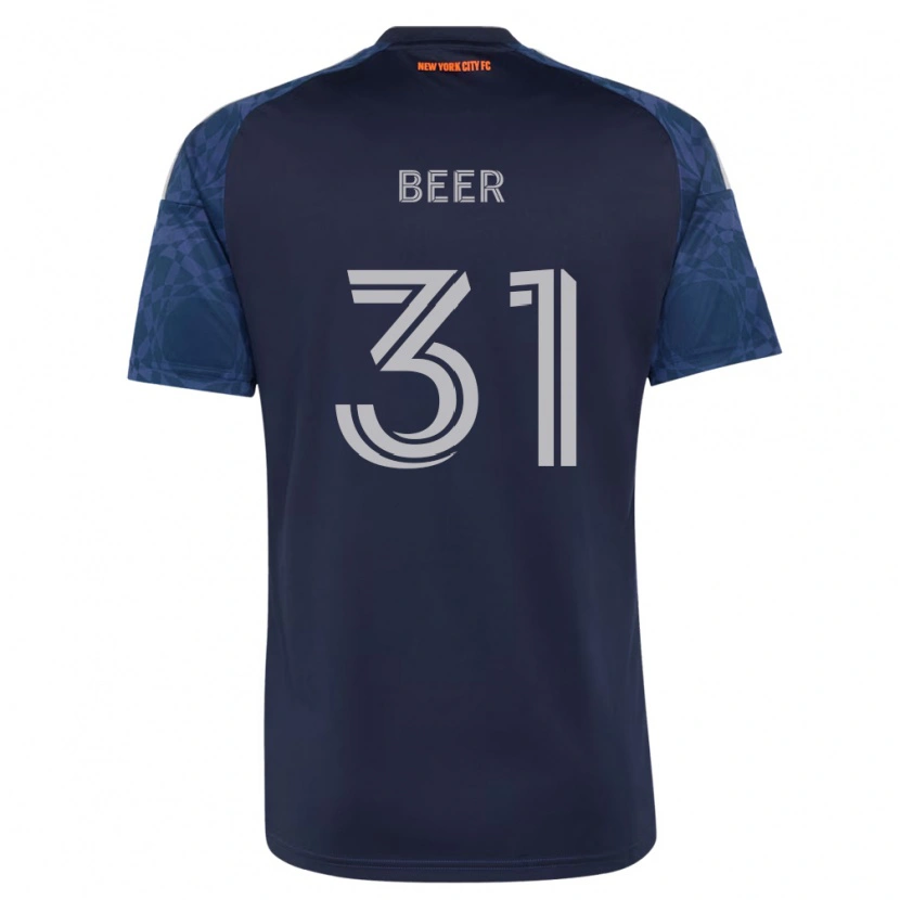 Danxen Homem Camisola Jack Beer #31 Azul Profundo Branco Alternativa 2026/27 Camisa