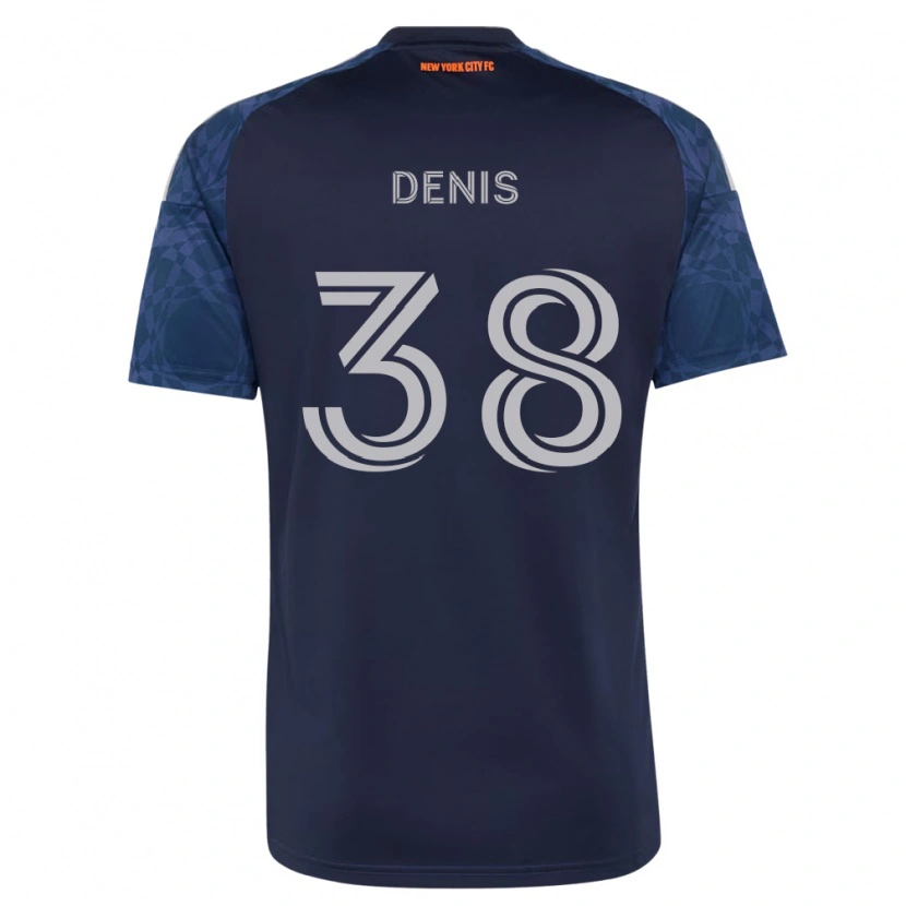 Danxen Homem Camisola John Denis #38 Azul Profundo Branco Alternativa 2026/27 Camisa