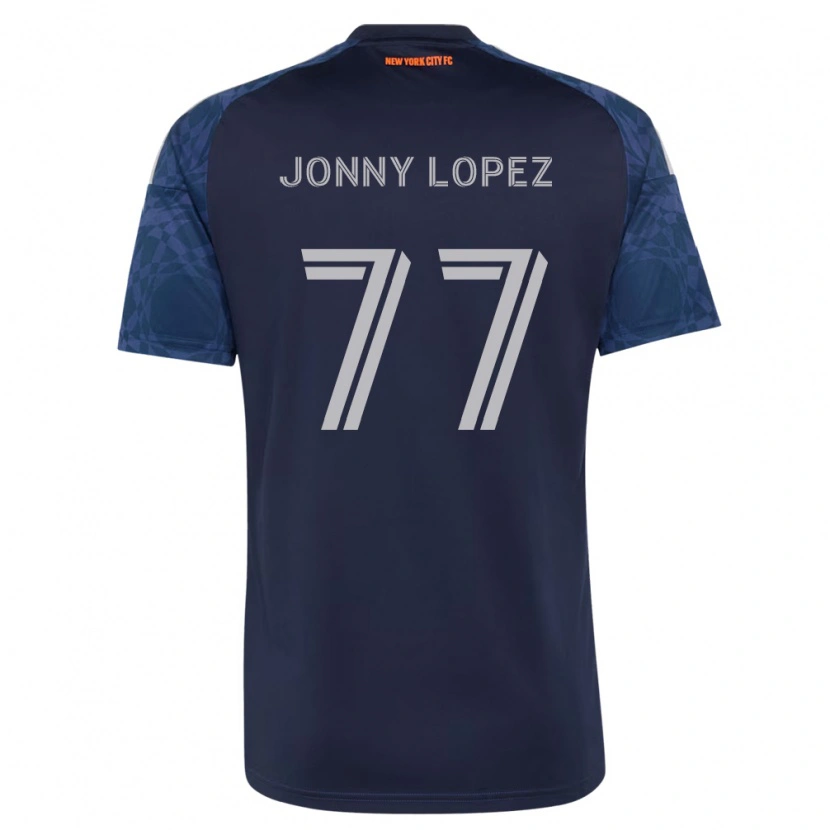Danxen Homem Camisola Jonny Lopez #77 Azul Profundo Branco Alternativa 2026/27 Camisa