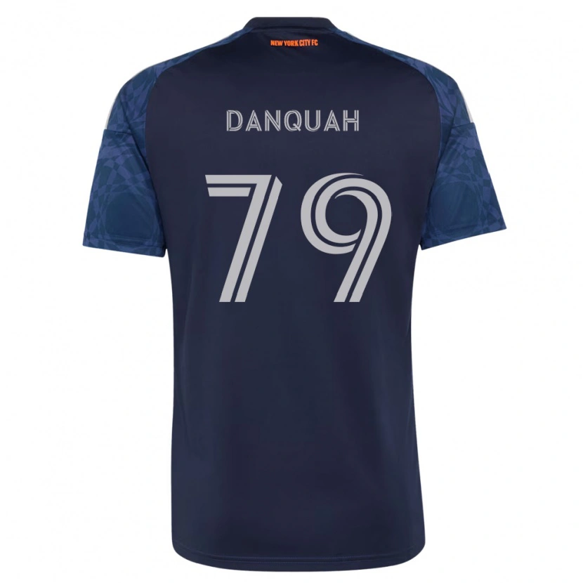 Danxen Homem Camisola Caleb Danquah #79 Azul Profundo Branco Alternativa 2026/27 Camisa