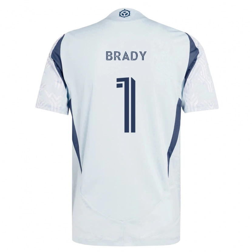 Danxen Homem Camisola Chris Brady #1 Azul Branco Cinza Alternativa 2026/27 Camisa