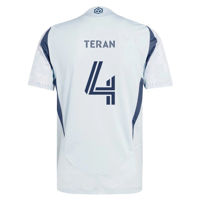 Danxen Homem Camisola Carlos Terán #4 Azul Branco Cinza Alternativa 2026/27 Camisa