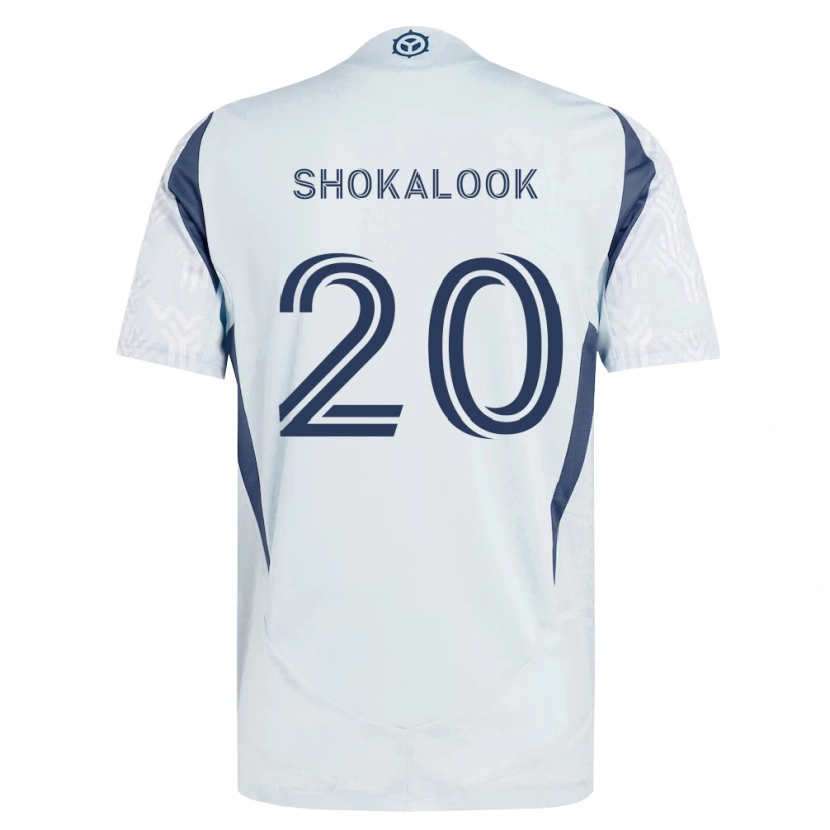Danxen Homem Camisola Jason Shokalook #20 Azul Branco Cinza Alternativa 2026/27 Camisa