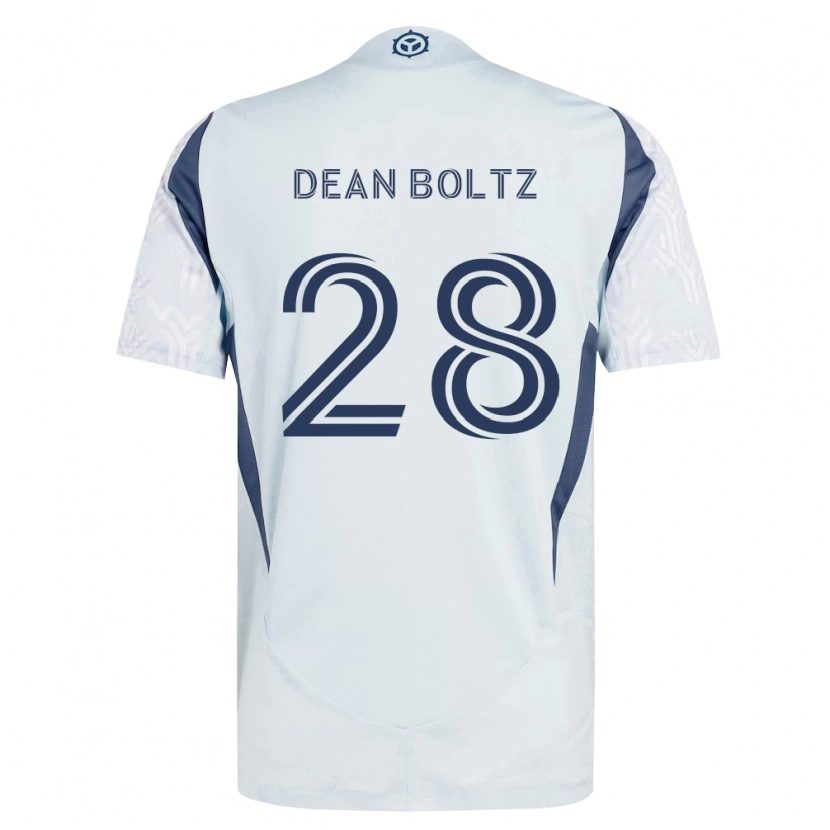 Danxen Homem Camisola Dean Boltz #28 Azul Branco Cinza Alternativa 2026/27 Camisa
