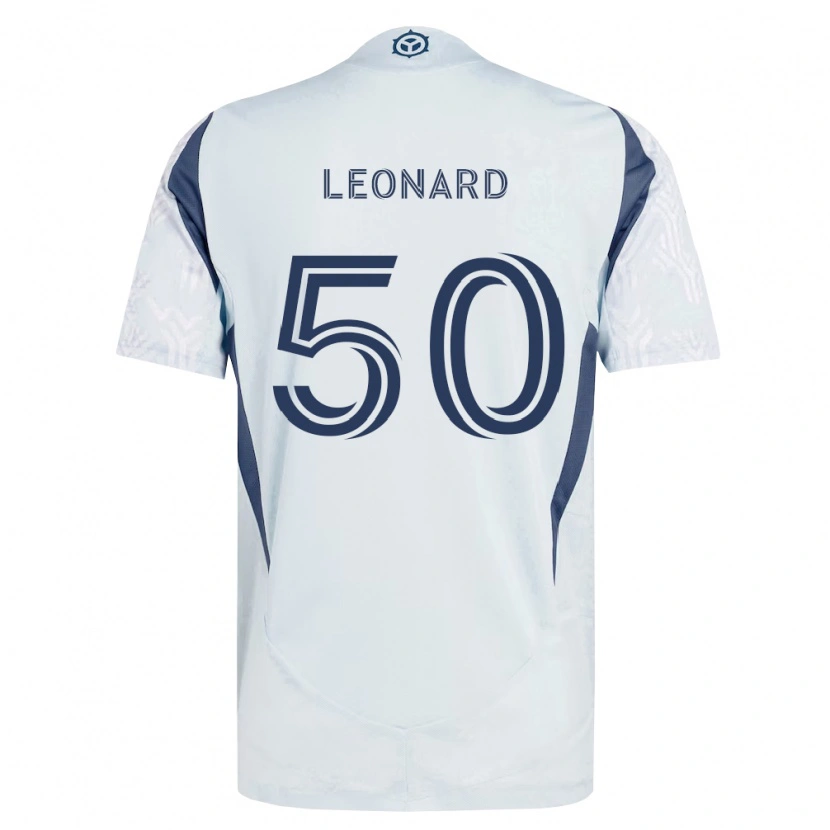 Danxen Homem Camisola Eric Leonard #50 Azul Branco Cinza Alternativa 2026/27 Camisa