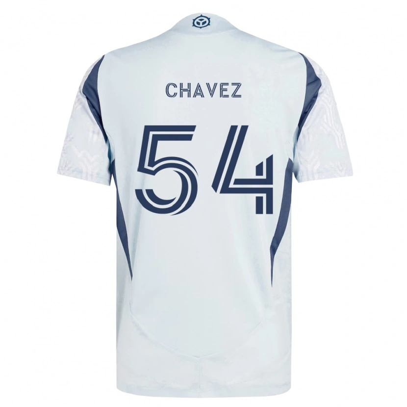 Danxen Homem Camisola Emiliano Chavez #54 Azul Branco Cinza Alternativa 2026/27 Camisa