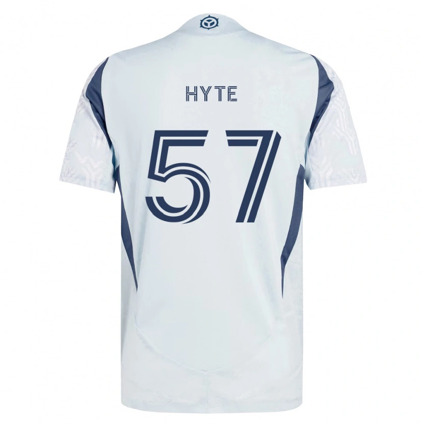 Danxen Homem Camisola Darris Hyte #57 Azul Branco Cinza Alternativa 2026/27 Camisa