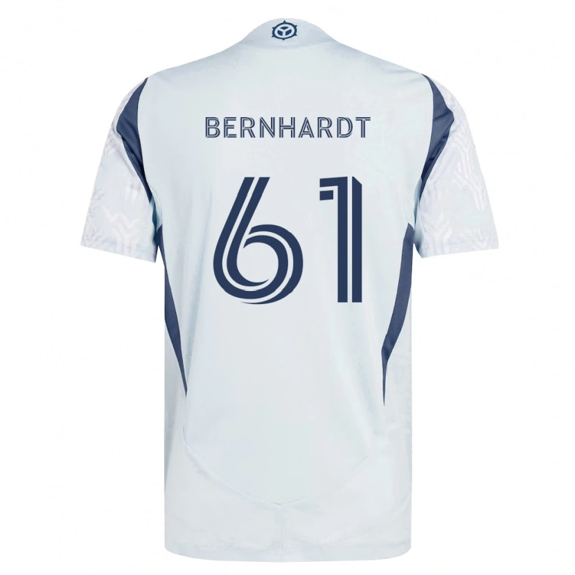 Danxen Homem Camisola Harrison Bernhardt #61 Azul Branco Cinza Alternativa 2026/27 Camisa