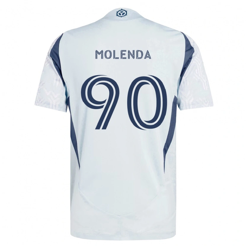 Danxen Homem Camisola David Molenda #90 Azul Branco Cinza Alternativa 2026/27 Camisa